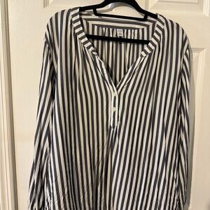 Old navy Navy Blue and White Women's Top